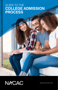college admission process - National Association for College