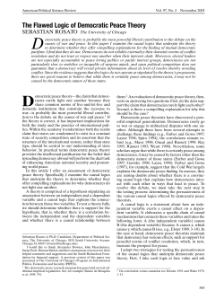The Flawed Logic of Democratic Peace Theory