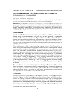 107 DEVELOPMENT AND APPLICATION OF THE TRAPEZOIDAL