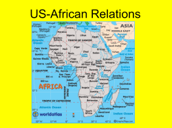 Early US-African Relations