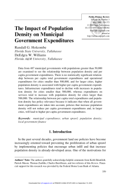 The Impact of Population Density on Municipal
