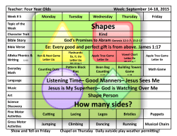 Shapes How many sides?