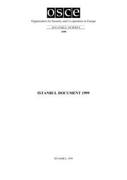 istanbul document 1999