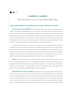Fifth Circuit Case Digest: Gomillion v. Lightfoot