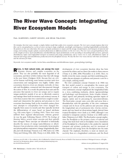 The River Wave Concept: Integrating River Ecosystem