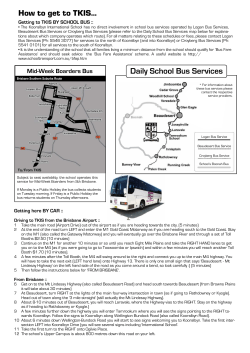 Daily School Bus Services How to get to TKIS