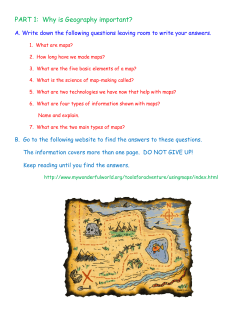 PART 1: Why is Geography important?