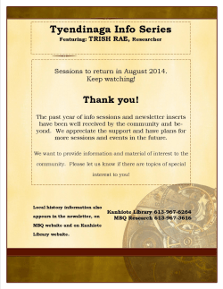 Part 1 - Mohawks of the Bay of Quinte