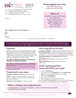 Patient Appointment sheet