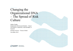 Changing the Organizational DNA – The Spread of Risk Culture