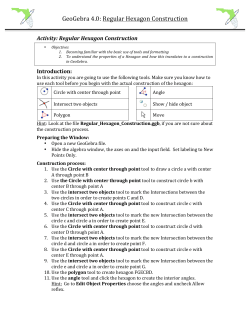 Construction of a Regular Hexagon
