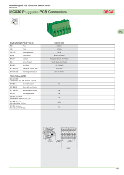 MC030 Pluggable PCB Connectors