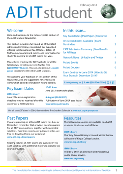 Past Papers - Chartered Institute of Taxation