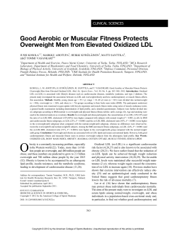 Good Aerobic or Muscular Fitness Protects Overweight Men from
