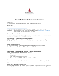 Frequently Asked Freshmen Question about AlcoholEdu, and Haven