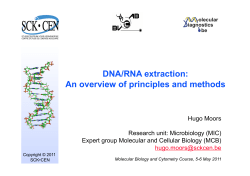 DNA/RNA extraction: An overview of principles and methods