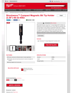 Shockwave&trade; Compact Magnetic Bit Tip Holder (2.36") 48-32-4502