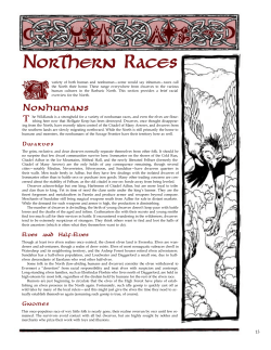 The North: Guide to the Savage Frontier