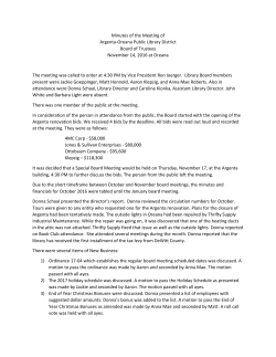November 14, 2016 - Argenta-Oreana Public Library District