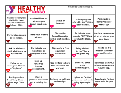 Healthy Heart Bingo - YMCA of South Palm Beach County