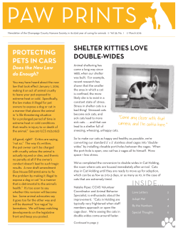 PAW PRINTS - Champaign County Humane Society