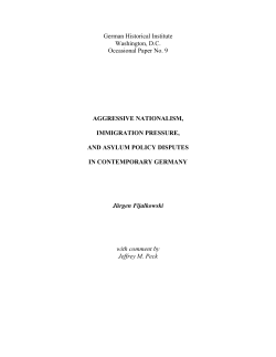 Aggressive Nationalism, Immigration Pressure, and Asylum Policy