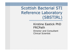 Scottish Bacterial STI Reference Laboratory (SBSTIRL)