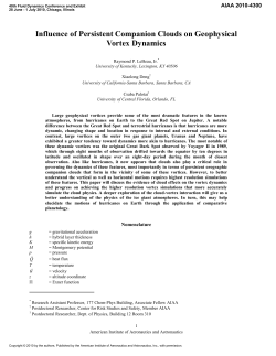 The Influence of Persistent Companion Clouds on Geophysical