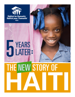 THE NEW STORY OF HAITI