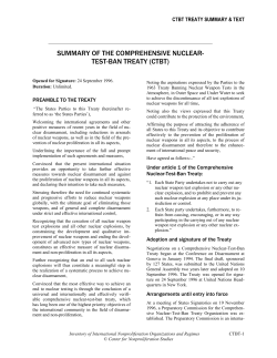 summary of the comprehensive nuclear-test