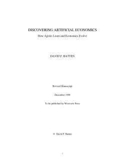 discovering artificial economics