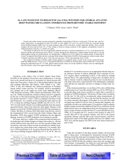Late Pliocene to Holocene (2.6-0 Ma) western equatorial Atlantic