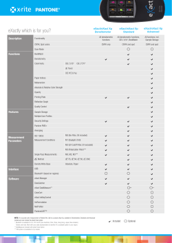 X-Rite eXact Model Comparison
