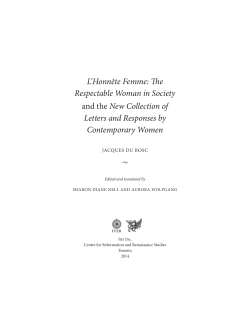 L` Honn&ecirc;te Femme - Iter: Gateway to the Middle Ages and