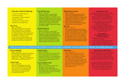 Hold your next party at Whole Foods Market!