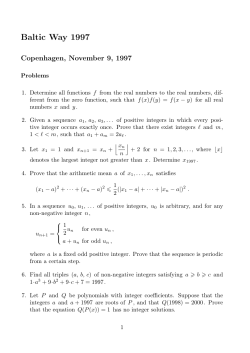 Solutions - Abelkonkurransen