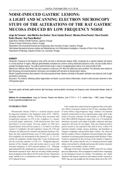 NOISE-INDUCED GASTRIC LESIONS: A LIGHT AND SCANNING