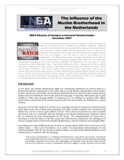 The Influence of the Muslim Brotherhood in the