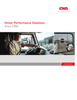 Driver Performance Solutions from CNA