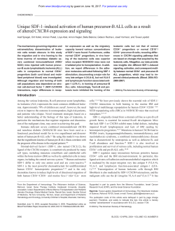 Unique SDF-1&ndash;induced activation of human precursor