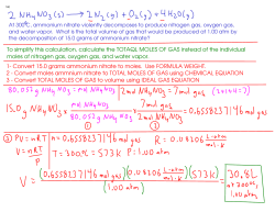 To simplify this calculation, calculate the TOTAQL MOLES OF GAS