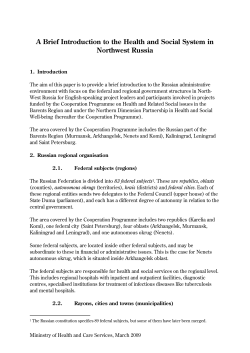 A Brief Introduction to the Health and Social System in Northwest