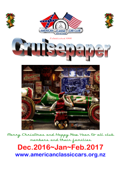 Dec.2016~Jan~Feb.2017 - American Classic Car Club Auckland