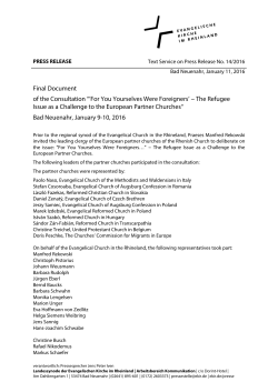 Final Document of the Consultation ```For You Yourselves