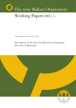 The Impact of the Flat Tax Reform on Inequality