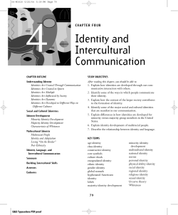Identity and Intercultural Communication