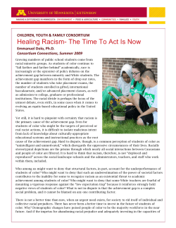 Healing Racism- The Time To Act Is Now