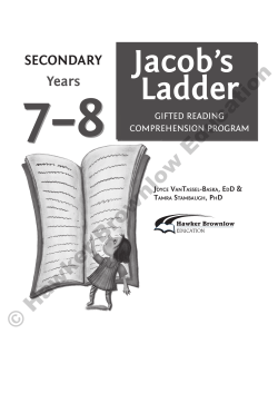 Secondary Years, 7-8 - Hawker Brownlow Education