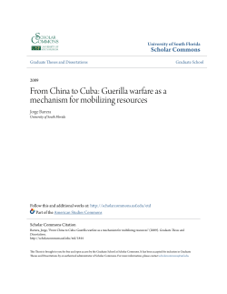 From China to Cuba: Guerilla warfare as a