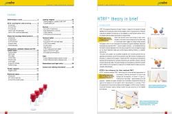HTRF&reg; theory in brief
